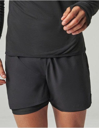 TOM-TL615-Men's Double Layer Sports Short